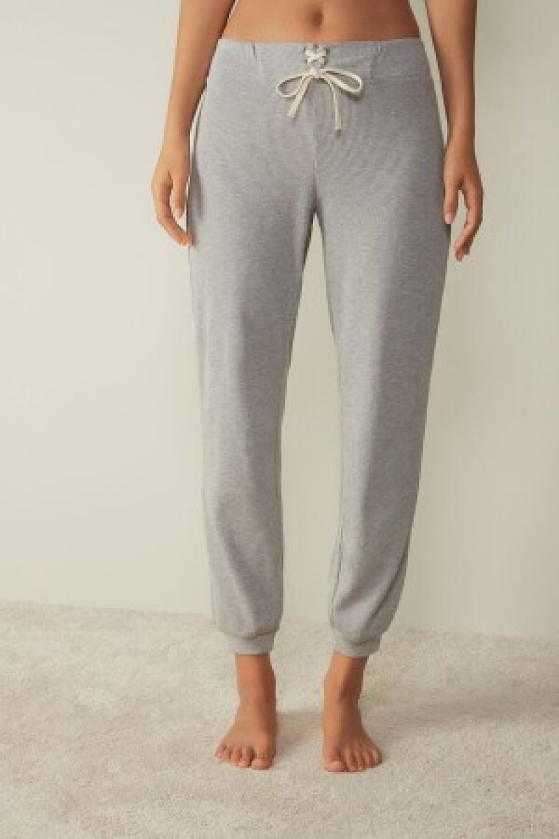 Intimissimi Cozy Waffle Pants Grå | TDKWZ61370